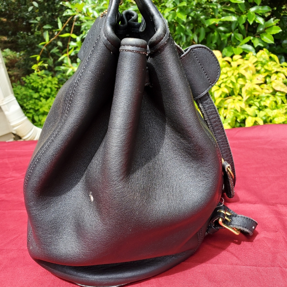 Vintage Coach Drawstring bucket leather Backpack - Picture 7 of 10